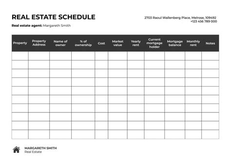 real estate floor time schedule